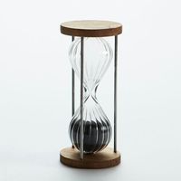 Sablier en bois unique pour la méditation, le yoga, la cuisine, l'étude ou la décoration de bureau avec un mécanisme de flux de sable fonctionnel
