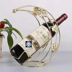 Soporte para Vino de Latón de Estilo Europeo con Patas Altas, Ecológico, Decoración Elegante para Fiestas - Product Image 1