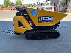 JCB Electric Mini Loader HTD-5E <b>Track</b> <b>Dumper</b> Yellow With Blue Plug Logo - Product Image 4