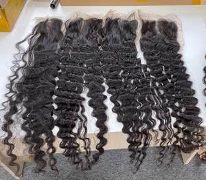 La mejor calidad 100% Virgen cutícula alineada Remy máquina doble trama extensiones de cabello suelta onda profunda vietnamita Color más oscuro solamente - Product Image 2