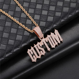 El Mejor Collar Personalizado de Plata de Ley 925 con Nombre y Letra, con Diamantes Cultivados en Laboratorio VVS1 - Product Image 3