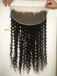 Cabello Remy humano crudo sin procesar de la mejor calidad, paquete de extensión de estilo de onda Frontal HD de encaje negro de visón vietnamita, envío gratis - Product Image 3