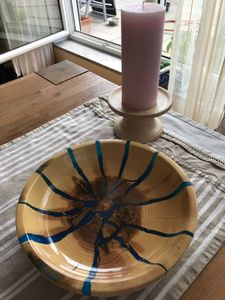 ENSALADA DE RESINA Y MADERA NATURAL HECHA A MANO DE DECORACIÓN ENSALADA DE USUARIO Buena calidad para uso doméstico y en restaurantes para fiestas - Product Image 5