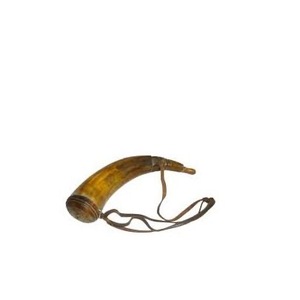 Cuerno de Búfalo Artesanal, Color Natural, Cuerno Real para Cinturón de Cuero con Punta de Latón y Tapa de Madera - Product Image 5