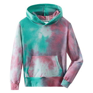 Vente en gros Best-seller Sweat à capuche de sport personnalisé Tie Dye pour hommes Sweat à capuche basique en coton mélangé pour hommes pour sports d'hiver Meilleur OEM - Product Image 4