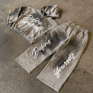 ชุดวอร์มออกกำลังกายสำหรับยิม วิ่ง และโยคะ ชุดกีฬาแบบยูนิเซ็กส์ |   เสื้อคลุมมีฮู้ดน้ำหนักเบาพร้อมกางเกงจ็อกเกอร์ |   กลางแจ้ง - Product Image 1