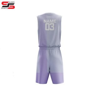 Basketball Uniform Shirt <b>Short</b> Sets Factory Made New Design Sublimation Printing Basketball Uniform Sports Team Uniform - Product Image 2
