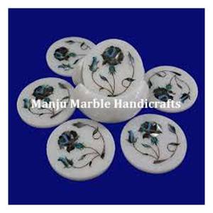 Juego de posavasos con incrustaciones de mármol de diseño de clase Premium de producto de alta calidad con nácar para decoración del hogar y el Hotel artículo de regalo - Product Image 3