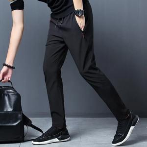 Pantalones Casuales para Hombre, Corte Recto, Ajustados, Cintura Elástica, Estilo Jogger, Clásicos en Azul, Negro y Gris, Pantalones de Marca Masculina, Tallas Grandes - Product Image 5