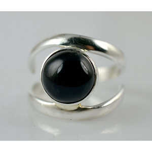 925 Sterling Silver Black Onyx <b>Ring</b> Handmade <b>Statement</b> Promise Jewelry with 18K Plating July Birthstone for Gift - Product Image 6