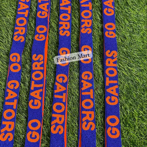 GO GATORS personnalisé Design fait à la main sac à bandoulière sangle perlée Gameday accessoire - Product Image 1