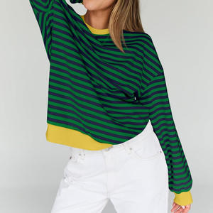 Sweat-shirt pour femme avec options de broderie de logo d'impression personnalisée Pull confortable conçu pour la mode décontractée élégante quotidienne - Product Image 2