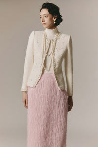 High Quality Women Clothing Olivia <b>Tweed</b> <b>Jacket</b> <b>Ladies</b> Style Elegant ODM Service Made in VietNam - Product Image 3