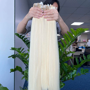 Extensions de cheveux russes trame de cheveux humains doublement étirés extensions de cheveux humains doublement étirés - Product Image 1