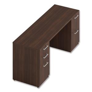 Alera AE1NZK-UF2472FF HRG 72 Pulgadas X 24 Pulgadas X 29 Pulgadas Mueble de Oficina, Aparador de Doble Pedestal Serie Sevilla en Madera de Caoba - Product Image 5