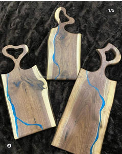 Planche à découper en bois d'acacia avec poignée Planche à fromage en résine et ustensiles de cuisine en vente en gros pour les blocs à découper - Product Image 5