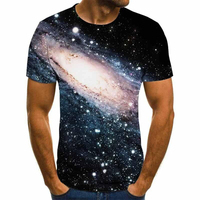 Camiseta de sublimación 100% algodón, transpirable, estampada, para hombre, con logo personalizado, al por mayor, de corte holgado y elegante.