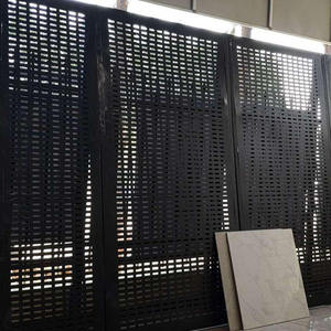 Customized Heavy Duty Metal Tile <b>Display</b> <b>Rack</b> with Easy Assembly for Flooring Showroom - Product Image 2