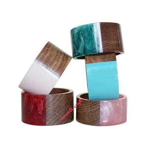 สร้อยคอจี้ไม้และเรซินเครื่องประดับทำมือที่ทันสมัยพร้อมลูกปัดไม้สำหรับลุคสไตล์โบโฮและทุกวัน - Product Image 5