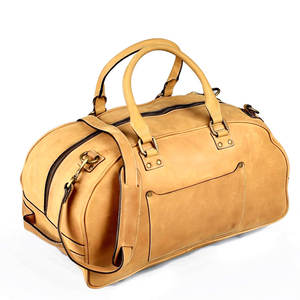 กระเป๋าดัฟเฟิลกระเป๋าเดินทางหนังแท้ขนาดใหญ่แบบกำหนดเองได้กระเป๋าโท้ทสุดหรูสไตล์สปอร์ตสะพายไหล่สำหรับใส่ของในยิมเดินทางข้ามคืน - Product Image 4