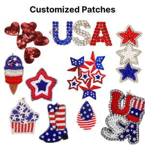 Compre el Día Nacional rojo blanco azul traje patriótico desfile niñas lentejuelas únicas vestido patriótico por exportadores - Product Image 5