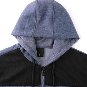 เสื้อฮู้ดซิปสำหรับผู้ชายเนื้อผ้าใส่สบายพิมพ์โลโก้ได้ตามต้องการ - Product Image 2