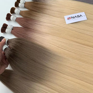 Prix de gros extensions de cheveux en vrac cheveux de donneur vietnamien Double noyer 100 grammes toutes les couleurs 30 pouces - Product Image 1