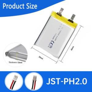 103040 1200mAh lithium có thể sạc lại Polymer LiPo pin di động 4.44wh cho thiết bị điện tử cầm tay 103048 603450 803450 102540 - Product Image 2