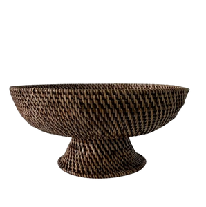 Bol en rotin tissé à la main de style bohème exquis durable bols à motifs de rotin de cuisine de taille moyenne décor de salle à manger - Product Image 6