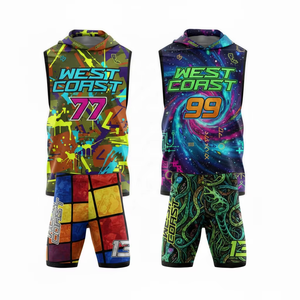 Tenues de football américain 7 contre 7 en polyester respirant haute performance avec nom d'équipe et numérotation personnalisés pour les équipes 7 contre 7 - Product Image 5