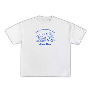 T-shirt 100 % coton pour femme, coupe oversize, 220 GSM, coton premium doux et respirant, bleu roi, prêt pour impression personnalisée et broderie - Product Image 4