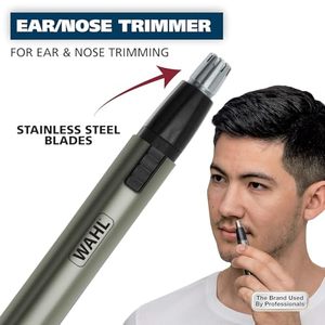 Tondeuse portable au lithium pour barbe, poils du visage, oreilles et nez, appareil personnel sans fil en plastique - Product Image 6