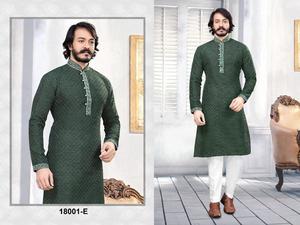Pyjama Kurta droit indien de superbe qualité pour hommes Vêtements ethniques Pyjama Kurta à la mode de Kurta indien Payjama pour hommes - Product Image 2