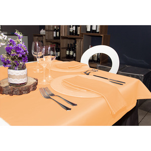 Nappe en tissu satiné bleu 150x150cm 100% polyester B2B - Product Image 6