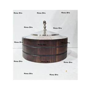 Casserole en bois et vadrouille avec couvercle martelé La plus grande qualité de nourriture servant une marmite pour les événements de mariage - Product Image 3