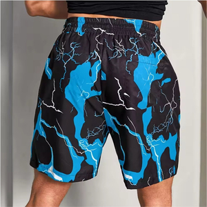 Pantalones Bermuda de Moda para Hombre, Cintura Elástica, Pantalones Cortos de Algodón, Diseño Sólido, Largo hasta la Rodilla - Product Image 4