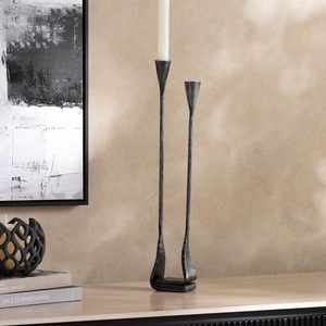 Elegant <b>Brass</b> <b>Candle</b> <b>Holder</b> Decorative Lighting Stand for Home Interior Table Centerpiece and Festive Room Decoration - Product Image 3