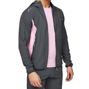 Vêtement de sport d'extérieur pour homme, détails réfléchissants, poches à double fermeture éclair, respirant, confortable, imperméable, coupe-vent, veste de sport - Product Image 1