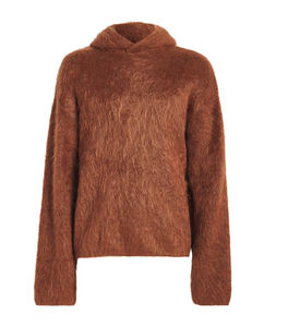 Sudadera con capucha de lana esponjosa para hombre, Jersey de invierno de manga larga suave, suéter con capucha cálido y borroso, ropa informal acogedora para clima frío - Product Image 1