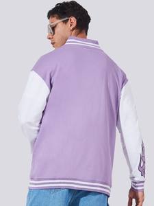 Chaqueta universitaria de lana para hombre con logotipo personalizado al por mayor, chaqueta bomber de béisbol universitaria con cierre de botones y bolsillos interiores Letterman - Product Image 2