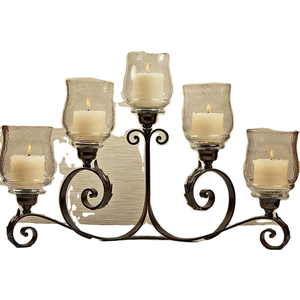 Bougeoir de bonne conception à prix abordable Porte-bougie de qualité exclusive au look élégant pour la décoration d'hôtels et de cafés - Product Image 6