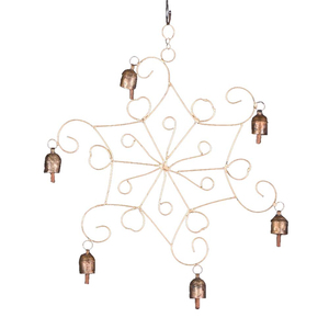 กระดิ่งโลหะทำด้วยมือคุณภาพสุดสร้างสรรค์กระดิ่งทองแดงแขวนผนังระฆังแขวนผนังตกแต่งอย่างสง่างามของตกแต่งสวน - Product Image 6