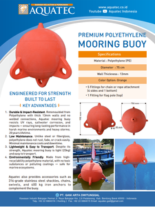 Boya de amarre de polietileno (PE) de 75 cm de diámetro Soporte fiable en diversas condiciones de agua. - Product Image 2