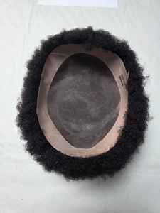 Peluca de Cabello Humano Indio 100%, Estilo Afro, con Ondas Sueltas y Profundas, Resistente al Agua, Base Mono BD - Product Image 4