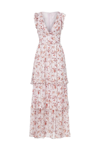 Vestido con volantes rosa de diseño moderno de proveedor indio con tela cómoda para cada ocasión de India - Product Image 6
