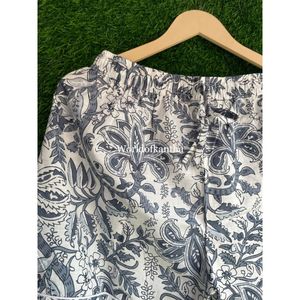 Conjuntos de pijama de pantalones cortos de algodón indio para mujer, traje de noche de estilo bohemio Hippie, serigrafiado a mano, ropa de dormir Acogedora al por mayor para el verano - Product Image 3