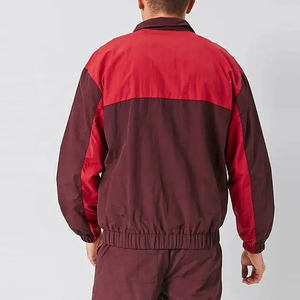 Chaqueta cortavientos de dos piezas personalizada y conjunto corto Ropa de calle Chándal cortavientos de poliéster con cremallera - Product Image 6