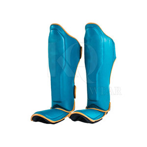 Tough Leather Shin <b>Pads</b> Durable Strong Lightweight Professional Protection Adjustable for Football Training Sports <b>Practice</b> - Product Image 2