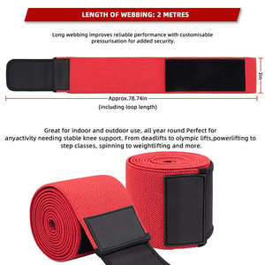 Genouillères de musculation réglables de haute qualité pour la musculation, la musculation et la protection des genoux, sangle de maintien pour la musculation - Product Image 2