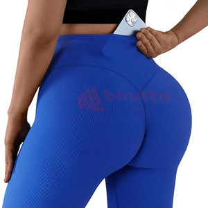 Mallas de gimnasio transpirables de cintura alta para mujer, nuevos Pantalones deportivos de Yoga de cintura alta sin costuras con mallas de entrenamiento de patrón sólido - Product Image 6